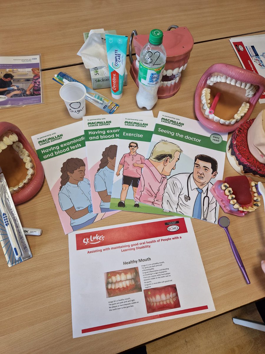 RDaSH_LD_DCG's tweet photo. Health facilitator @lanny101411 has been at Cantley Smile  @DayDoncaster talking Oral Health today! #healthpromotion #healtheducation #learningdisabilitynursing https://t.co/g9Ggf3NuCp