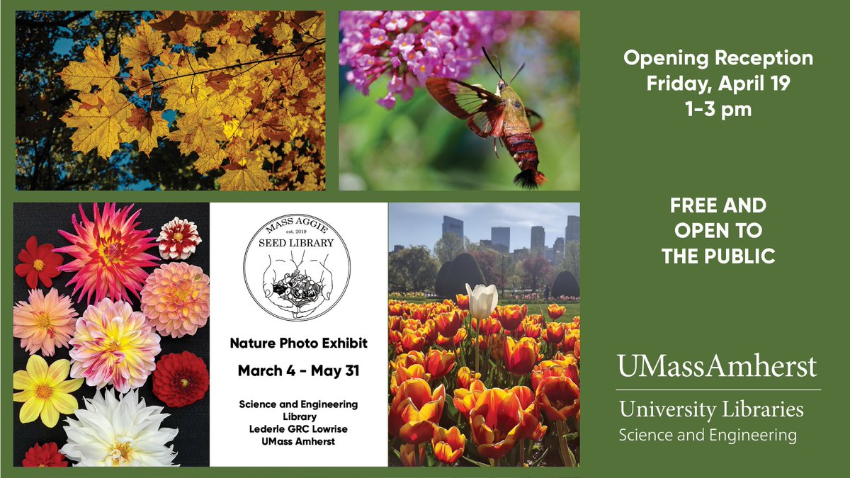 Spring is in the air! 🌷 Come celebrate the beauty of nature at the Nature Photo Exhibit reception this Friday, April 19, 1-3 p.m., Science and Engineering Library!