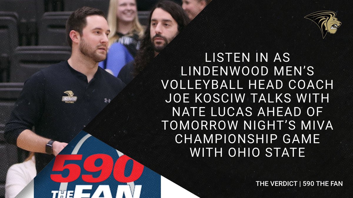 Tune into @590TheFan today at 2️⃣:2️⃣0️⃣ p.m. to hear from @lindenwoodMVB 🦁🏐 head coach @JKosciw64 as he chats with @nlucas0 ahead of tomorrow night’s @MIVAVolleyball championship match against Ohio State 🎧 | tinyurl.com/3m8re5jz #NewLevel