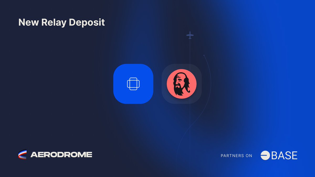 New Relay Deposit Alert ✈️ Our friends at @QiDaoProtocol are joining Aerodrome Relay. They join the other projects using Relay to streamline their voting and compounding processes and grow their $veAERO position each week.