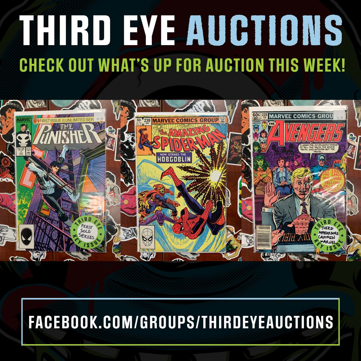 THIRD EYE AUCTIONS is FILLED WITH HUGE KEY ISSUES this weekend & if u haven't tried it yet, now is the time: all winning bidders get a $5 gift card with their wins!!! Join & bid 👉 facebook.com/groups/thirdey…