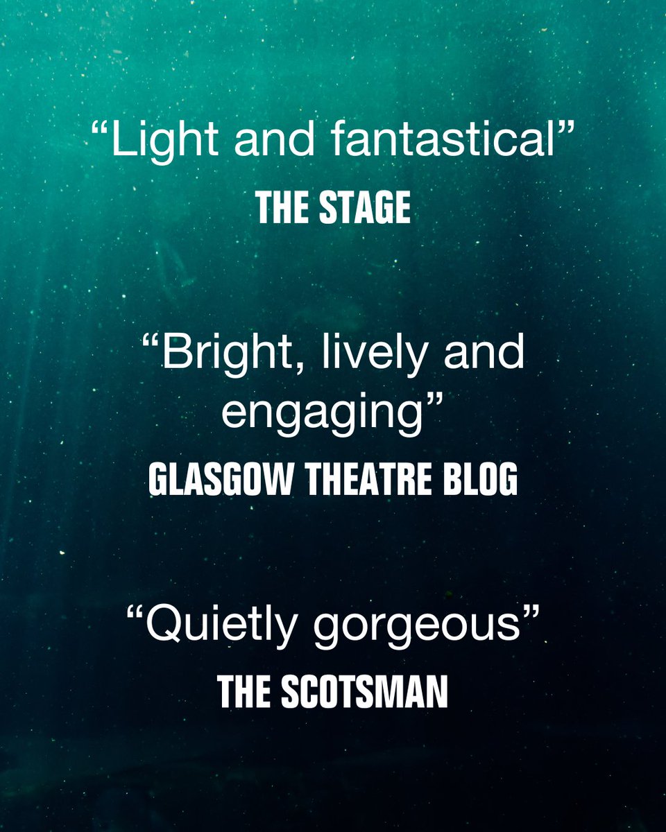 The first reviews of #Sho and the Demons of the Deep are in... and well, we'll let them speak for themselves 🐙 🌊🐚 Dive into this visual adventure story directed by @ShilpaTHyland ⁠and written by @zoeambullock, touring across Scotland until June