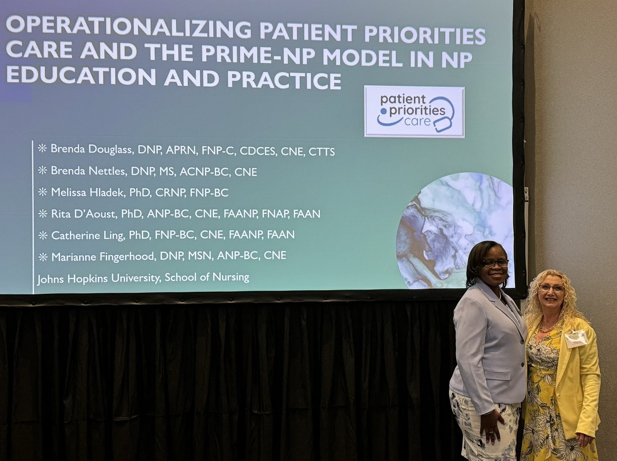 gbdouglass3's tweet image. @NONPF Conference Presenting an innovative way to adapt the PRIME-NP model to Patient Priorities Care (PPC) in NP education @NONPF @JHUNursing