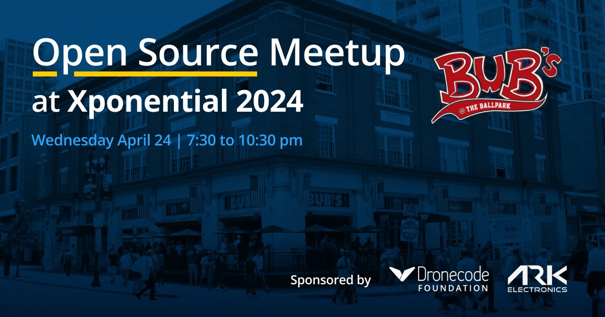 Going to @XPONENTIALshow? We can't wait to see you at THE Open Source Meetup on Wednesday, April 24, at Bub's @ The Ballpark b/w 7:30 - 10:30. First rounds have graciously been provided by @ArkElectron 🍻forms.gle/RpnmL8ajQ8jxBB…