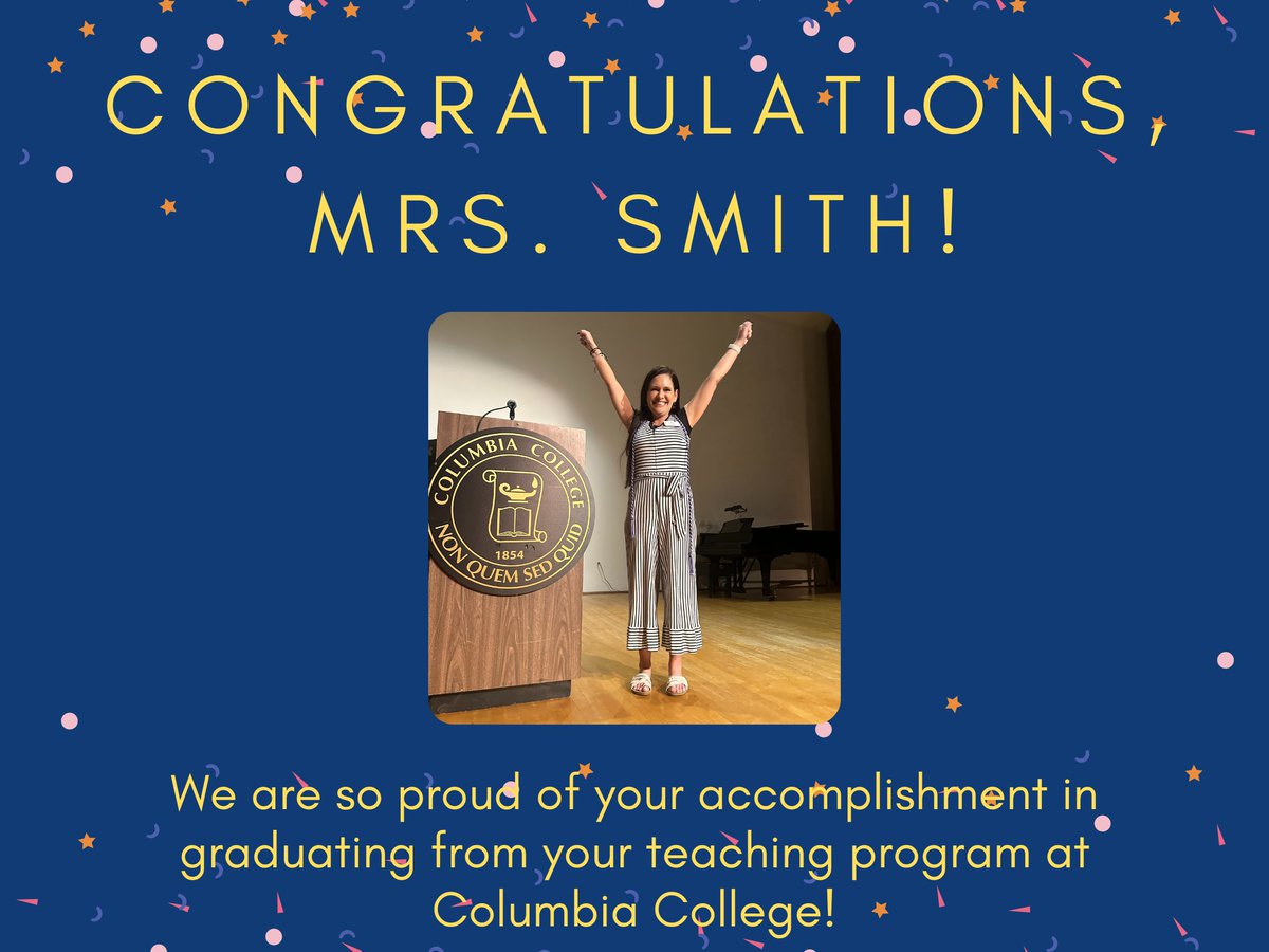 Congratulations, Mrs. Smith! We are so proud of you! 🌟 @RichlandTwo