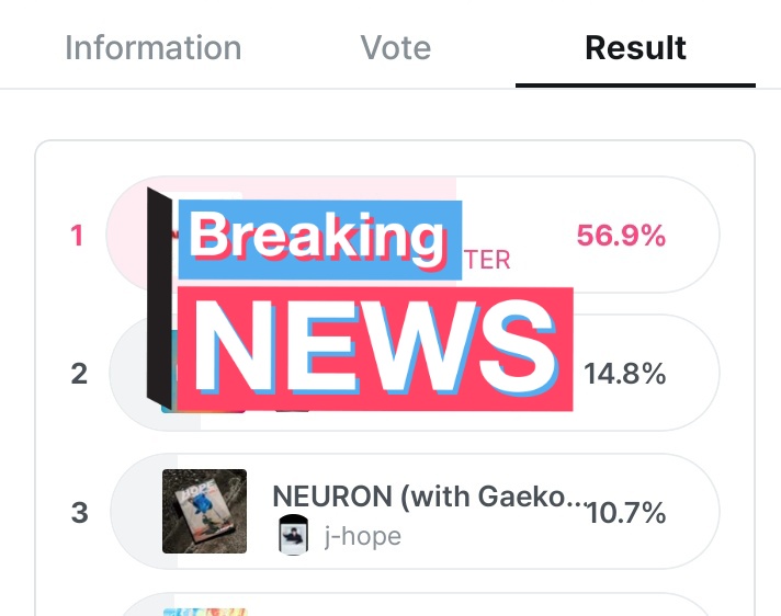 — ARMY, pasen a votar por 'NEURON' de #JHOPE en la pre-votacion de M Countdown. • (mnetplus.world/community/vote…) Difundan y comenten sus capturas de votos 👇💜. #jhope_NEURON