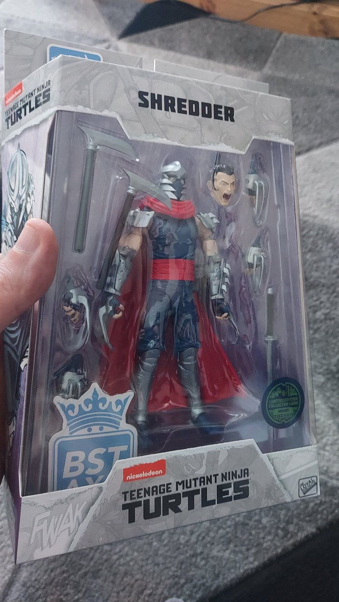 Woooooo! Yeah. Amazon US came in clutch with @theloyalsubjects  BST AXN IDW shredder getting it to the UK!  #IDW #teenagemutantninjaturtles #tmnt #tmntfigures #shredder #bstaxn #toycollector #figurecollection #figures