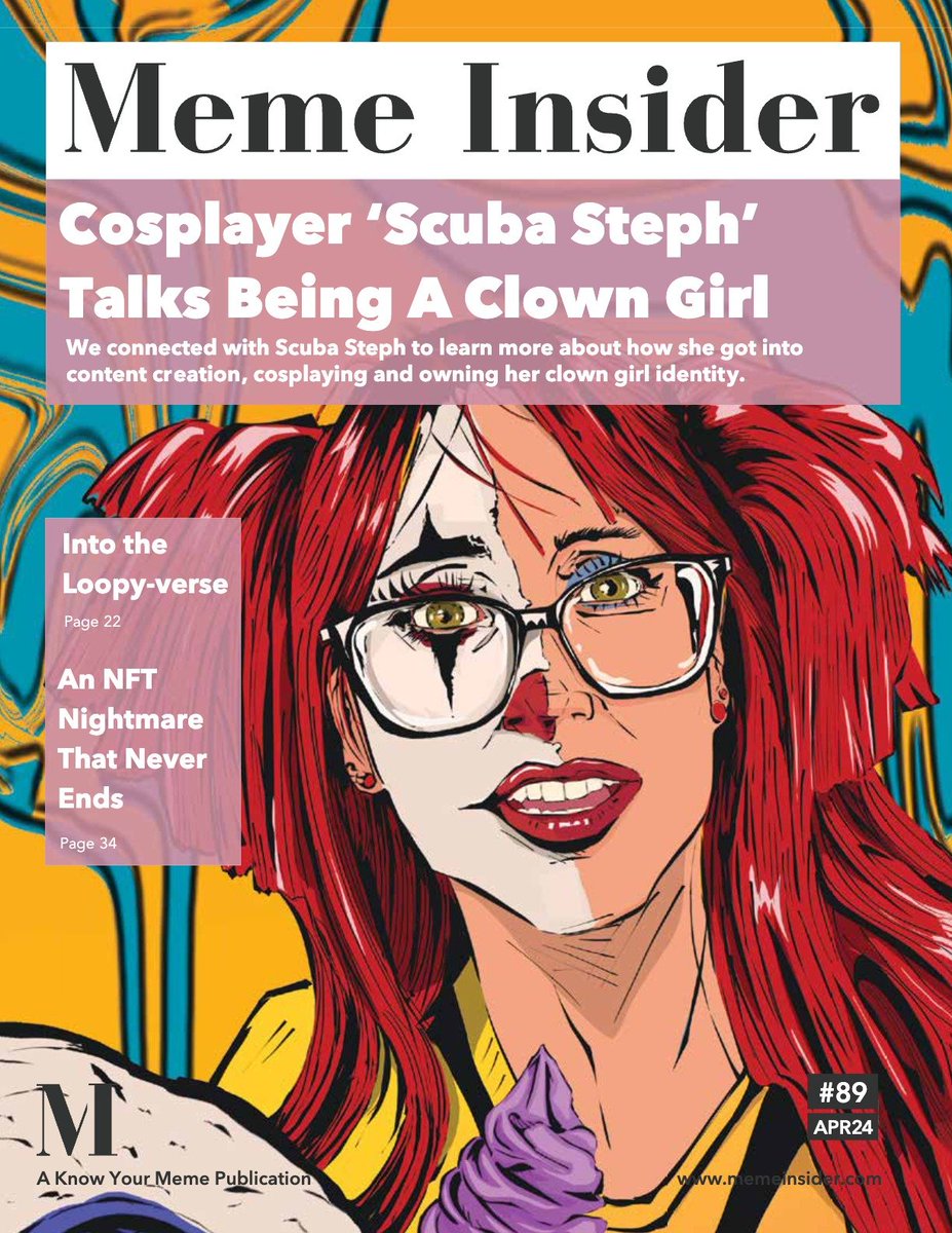 New release! 

- Exclusive interview with <a href="/Scuba_Stephanie/">Scuba Steph 💟</a>! 

- The nightmare of Bored Apes continues 

- How Dune Changed Pop Culture 

- Exclusive conversation with <a href="/MeganBitchell/">meg “Yooper” bitchell</a> 

- &amp; much much more! 

Read and subscribe for print copies at memeinsider.com
