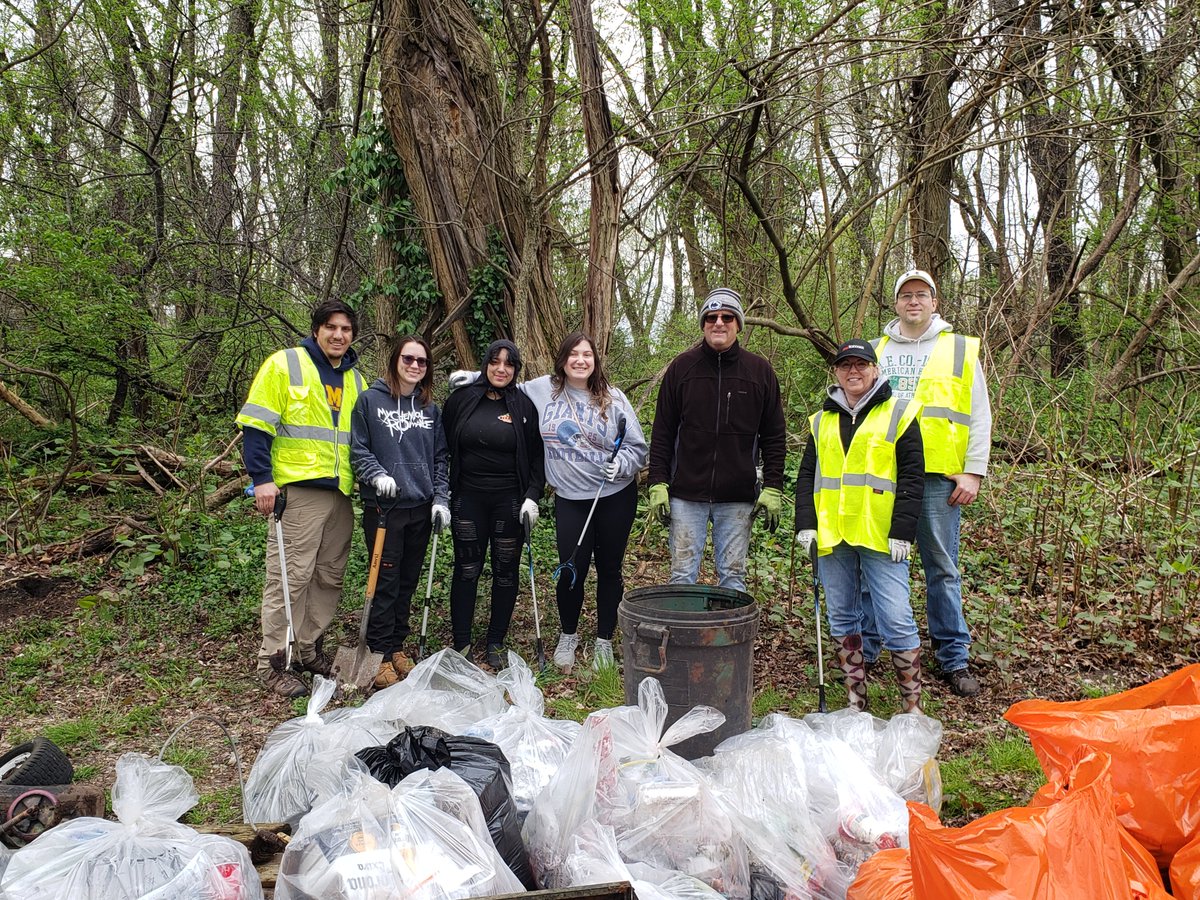 Happy Earth Day! 🌍 Let's take a moment to appreciate our beautiful planet and do our part in protecting it. Check out these pictures of our recent stream cleanup and join us in positively impacting our environment. Thank you to all who participated! #EarthDay (1/2)