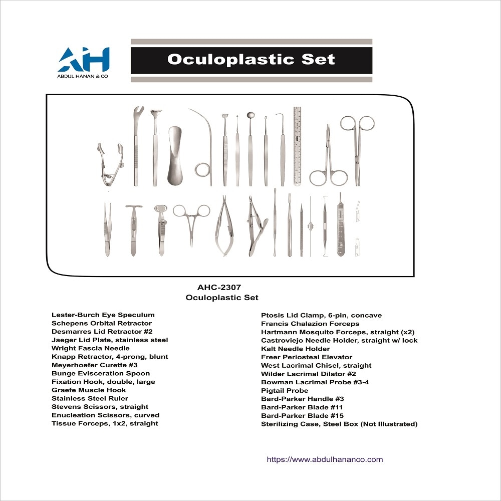 #Oculoplastic Set,
Abdul Hanan & Company manufacture #ophthalmic #surgical #instruments.
Email: abdulhanancompany@gmail.com
abdulhananco.com

#abdulhanancompany
#ophthalmology #ophthalmologist #eyesurgery #eyedoctor #Ophtalmologie
#طب_العيون
#تجمیل_العیون
#تجميل_الجفون