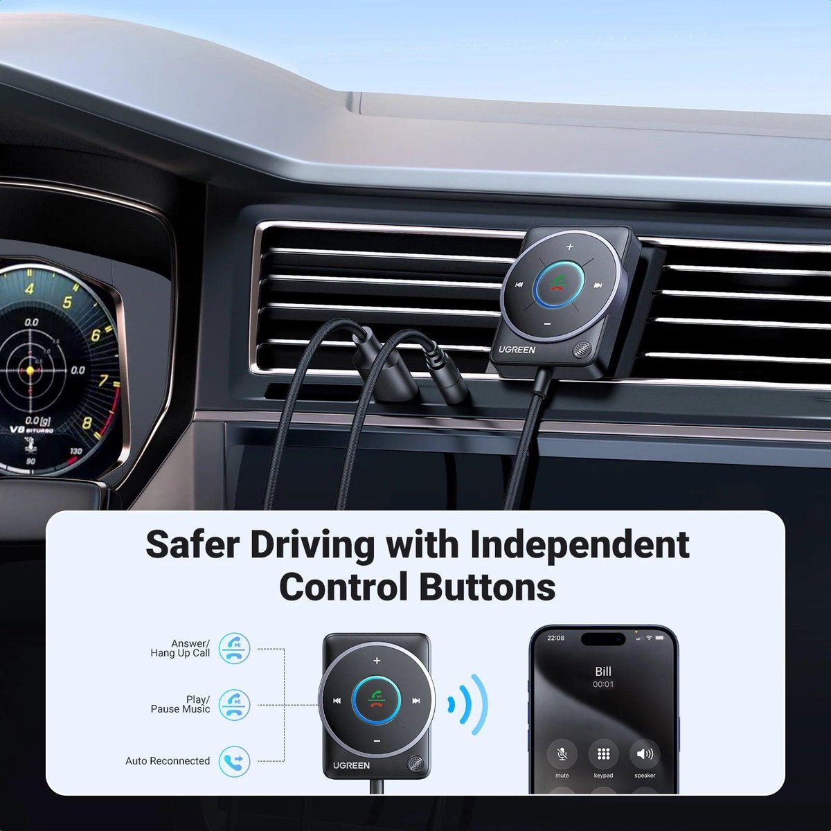 bsavvi's tweet image. Ugreen Bluetooth 5.4 Aux Adapter for Car Receiver with Built-in Mic

Upgrade your car audio effortlessly. Enjoy superior sound, hands-free calls, and seamless connectivity.

Shop Now! bit.ly/3xI78L2
10% Off #coupon code: 10-OFF

#Ugreen #bluetoothadapter #gadgets #bsavvi