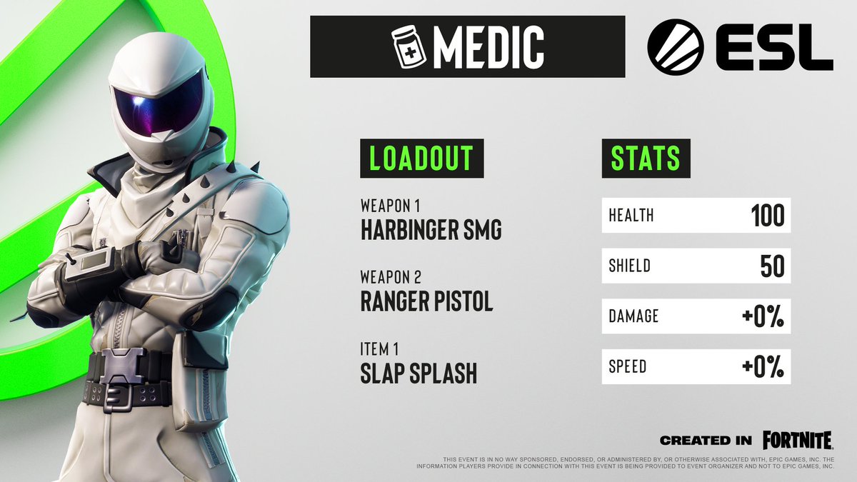 Bringing the health and the stamina BOOSTS 📈 Try Medic out on our CTF Map now: 0363-4024-8917 #ESLFortnite | #UEFN