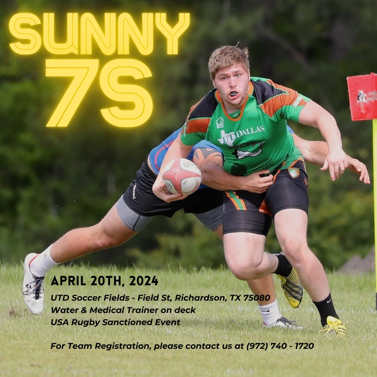 JaklDen's tweet image. Looking for rugby this weekend? We got ya covered!

@UTDRugby is hosting a 7s tourney TOMORROW!!!!

🗓️10am - 4pm
📍UNT Soccer Fields
🏆 UTD, UTD alums, @SMURugby, @UNTRugby, @ACURUGBYCLUB, @DallasRugby 

Who's got the best 7s team? Come find out!