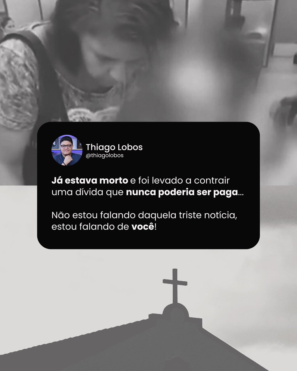 …mas, porque Ele VIVE, eu posso crer no amanhã! 😭

“Disse-lhe Jesus: Eu sou a ressurreição e a vida; quem crê em mim, ainda que esteja morto, viverá; E todo aquele que vive, e crê em mim, nunca morrerá. Crês tu isto?” - João 11:25-26