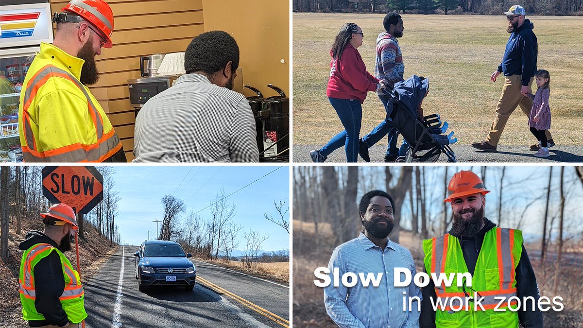 Your Community is Our Community - From morning coffee to family outings, road workers are part of your community. Slow down in work zones. #NWZAW #Orange4Safety