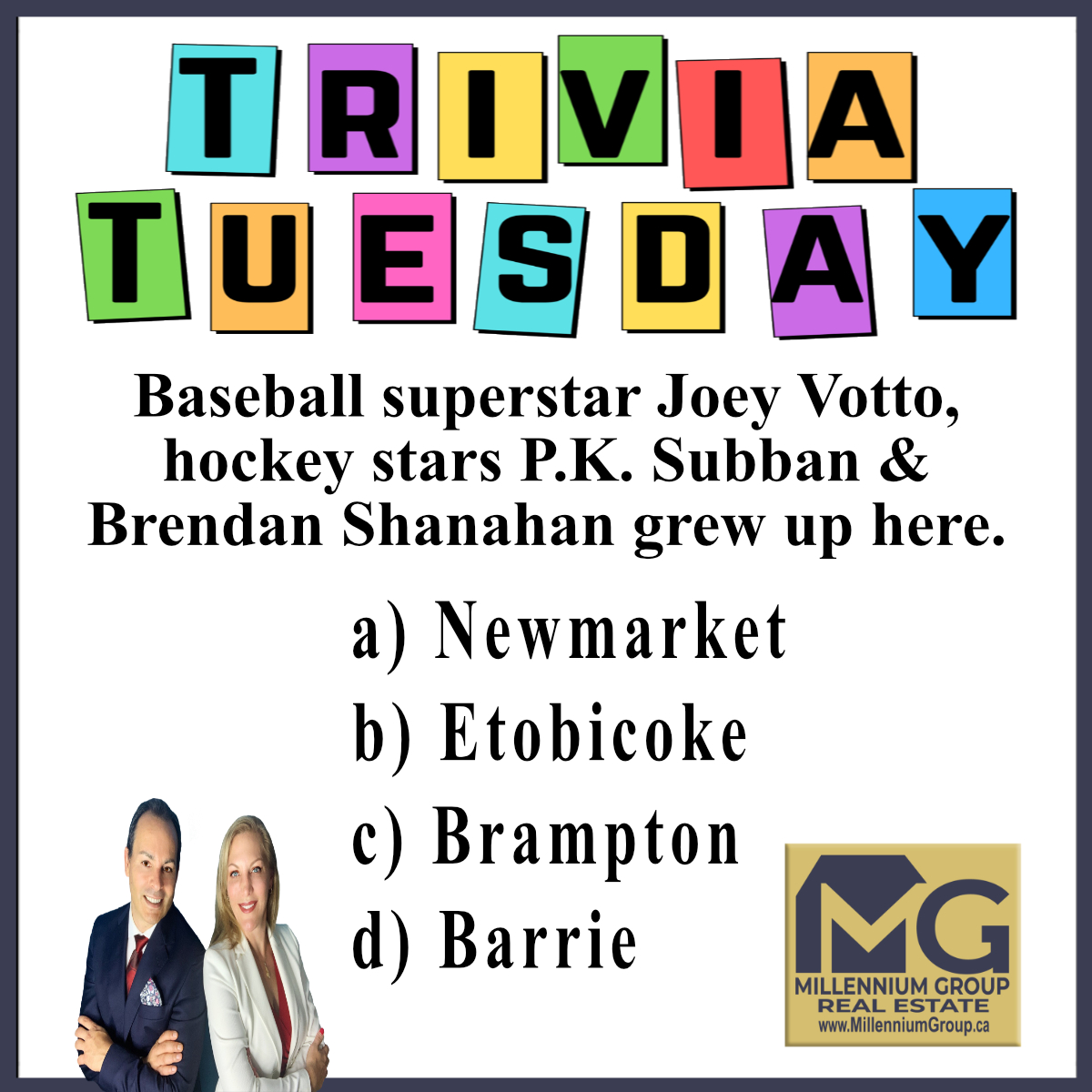 This is also home to the Toronto Police College training facility that opened in 2009👮🏼

#TriviaTuesday #TuesdayTrivia #OntarioTrivia #KendraCutroneBroker #TonyCutroneRealtor #MillenniumGroupRealEstate #FREEHomeEvaluation #FREEHomeStaging #FixAndFlipExpert #WeSellForMore