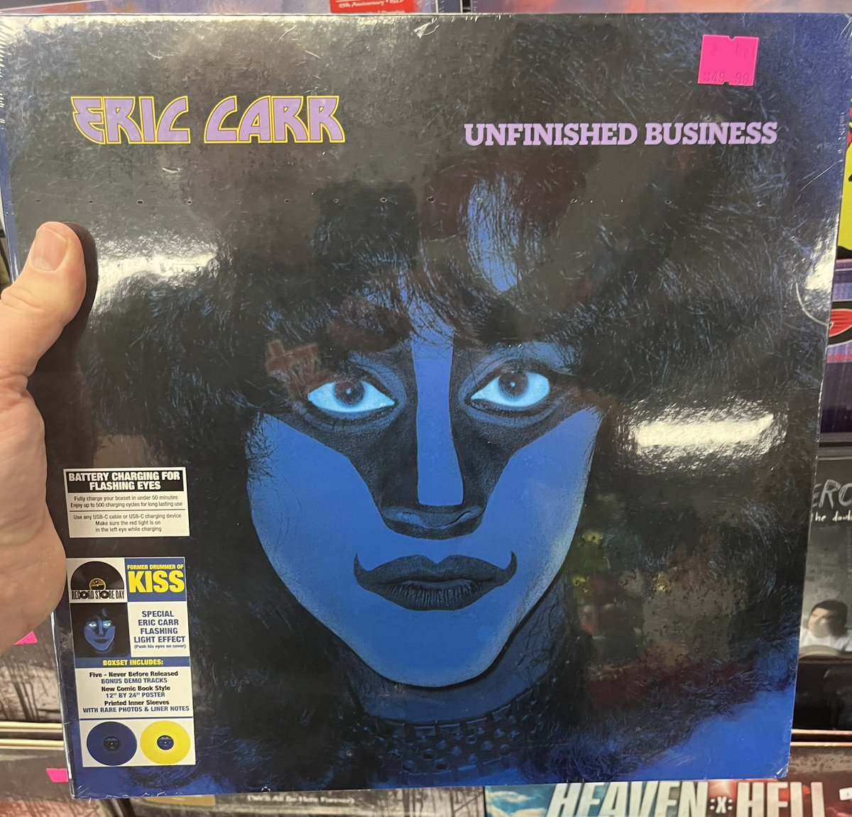 Picked up the new Eric Carr #RecordStoreDay exclusive. It’s fkn glorious! #KISS50