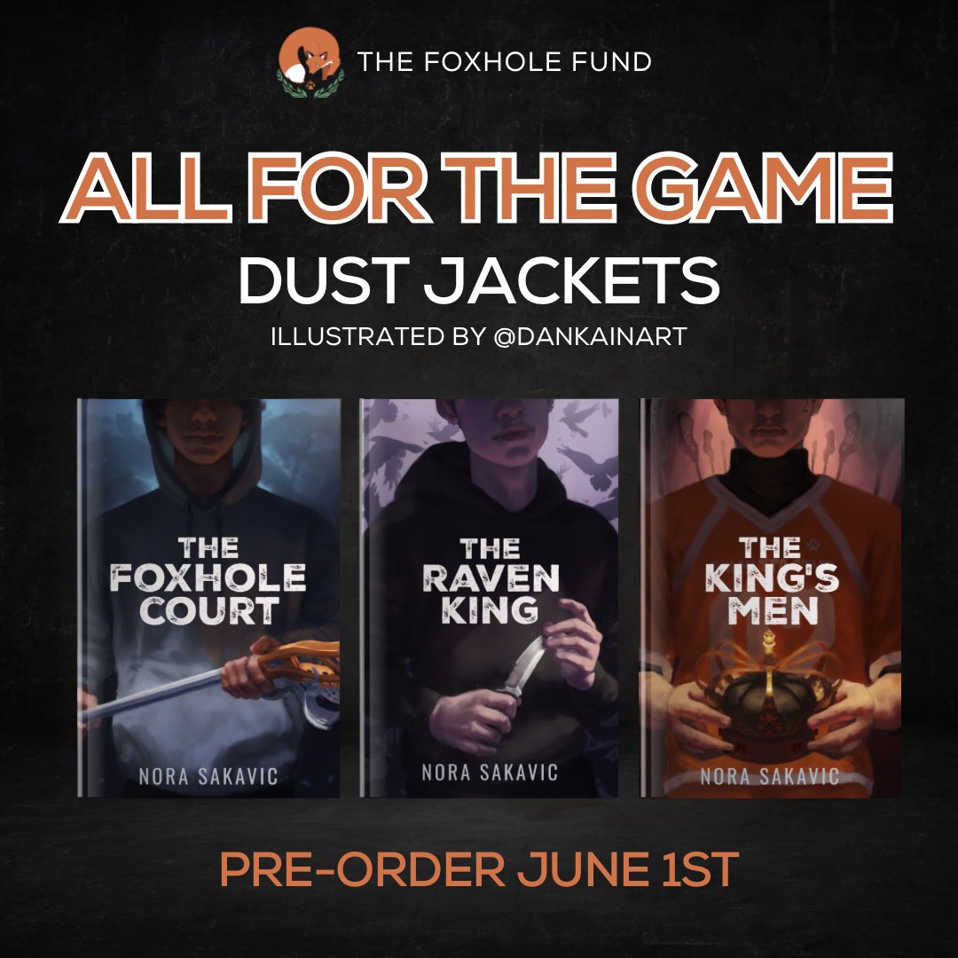 🌈Pride Month Fundraiser Reveal🌈

We are beyond delighted to at last announce that we will be selling All For the Game inspired paperback dust jackets for our Pride Month Fundraiser!