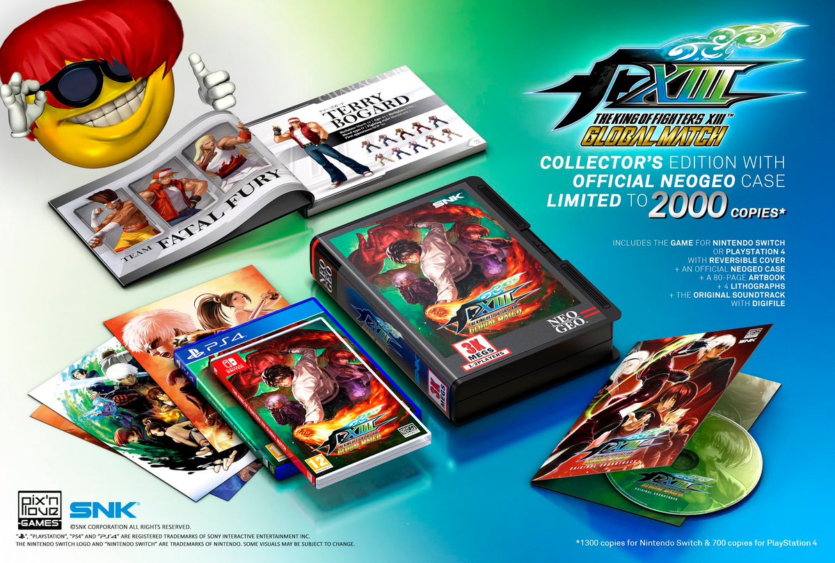 ⚠ GIVEAWAY TIME!⚠
I'm giving away 1 KOF XIII: Global Match Collector's Edition from Pix’n Love!

- All you gotta do is:
✅ Follow me & @pixnlove_games 
✅ Retweet
✅ Reply anything w/the tag #BODEGA

(Limited to NA and Europe)
The winner will be announced next week. Good luck!