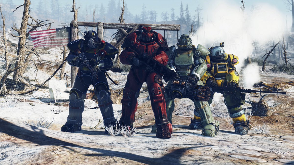 Fallout's tweet photo. 👋 Welcome new fans of #Fallout! If you're fresh off the @FalloutonPrime TV Series and want to try out the games, we've got a helpful guide to help you decide where to start! https://t.co/K6gL6EJNxL https://t.co/LQFHHgavG0