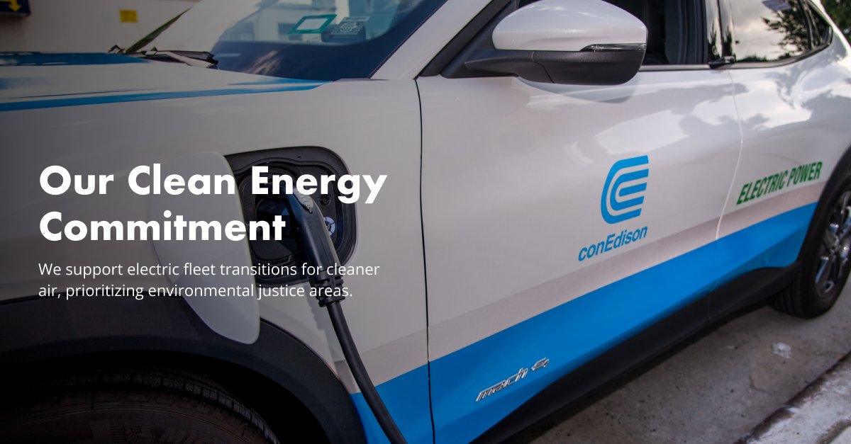 The future is green! We're on a mission to make all vehicles 100% electric. spr.ly/6017br8XH #GreenFuture #EV #GridoftheFuture #ConEdison