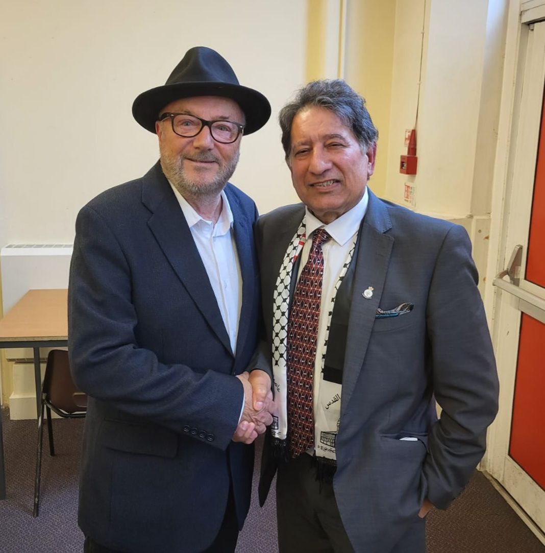 My former parliamentary opponent (UKIP) Harry Boota - now the @WorkersPartyGB candidate for #BradfordSouth