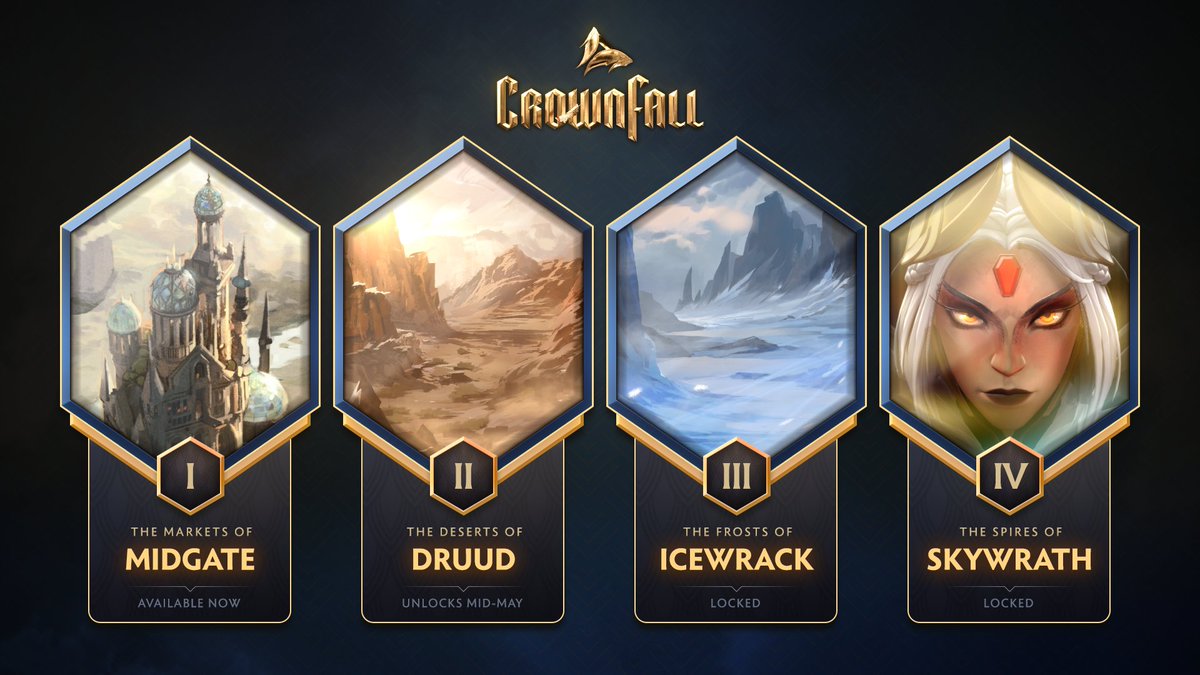 Crownfall is a four-act narrative that will expand over the next few months. Each new act will bring its own story, characters, a unique overworld map and all-new rewards. There might even be a surprise or two along the way. dota2.com/crownfall #Crownfall #Dota2