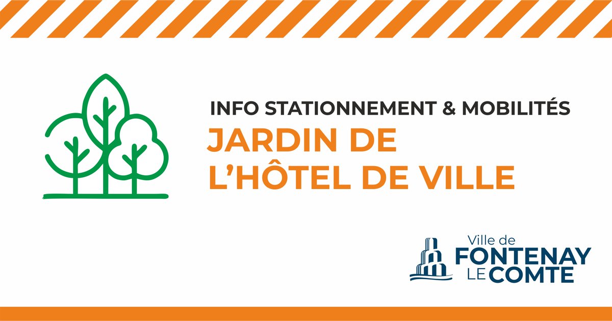 Jardin de l'hôtel de ville ► des travaux d'élagage auront lieu dans le parc du 22 au 26 avril.
Pendant ces travaux d'entretien réalisés sur les platanes, le stationnement et l'accès au parc seront interdits.
La Ville de Fontenay-le-Comte vous remercie de votre compréhension.