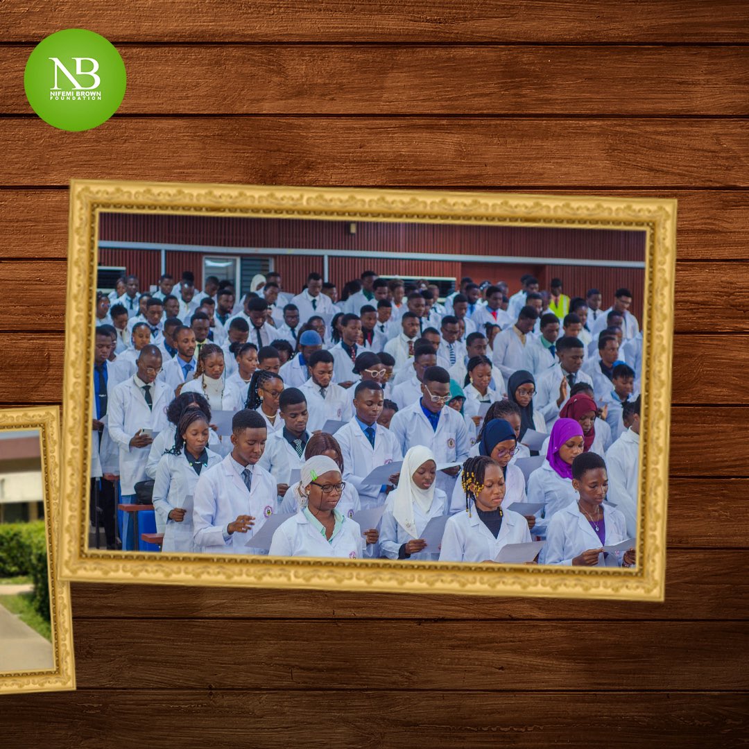Today, we’re reminded of the positive impact of support and scholarship as NBF scholar Adeseun Adegoke receives his white coat at the University College Hospital, Ibadan.

We are honored to have played a role in Adeseun’s journey and wish him continued success!
#NBFScholar #SFG4