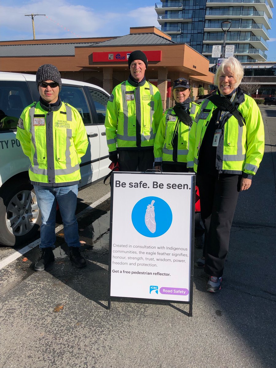 It's #NationalVolunteerAppreciationWeek so it's time to shout out 📢 a special thank you to the amazing volunteers from @SurreyRCMP , @PreventCrimes , & @WhiteRockRCMP 👏This week & always, we value & appreciate your commitment to your community & road safety. #THANKYOU @icbc