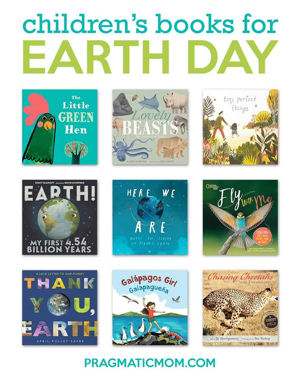 pragmaticmom's tweet photo. 12 KidLit Books for Earth Day https://t.co/tkpIZoA8R6 via @pragmaticmom #EarthDay #readyourworld #KidLit https://t.co/qktdgu1r9X