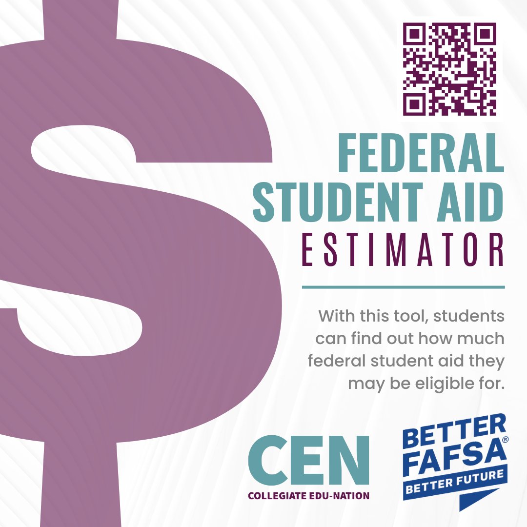 Closing FAFSA Week with a bang! 💥

It's not just about filling out a form; it’s about opening doors to your future. Use the Federal Student Aid Estimator to see what aid you could be eligible for. Your dream college awaits! 

studentaid.gov/aid-estimator/

#BetterFAFSA #FAFSAFastBreak