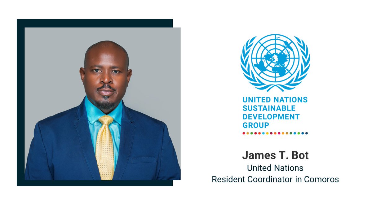 Congratulations to James T. Bot, appointed by @UN chief @antonioguterres, leading our @ONU_Comores team on the ground to advance the #GlobalGoals and leave no one behind. ⏩bit.ly/JamesTBot