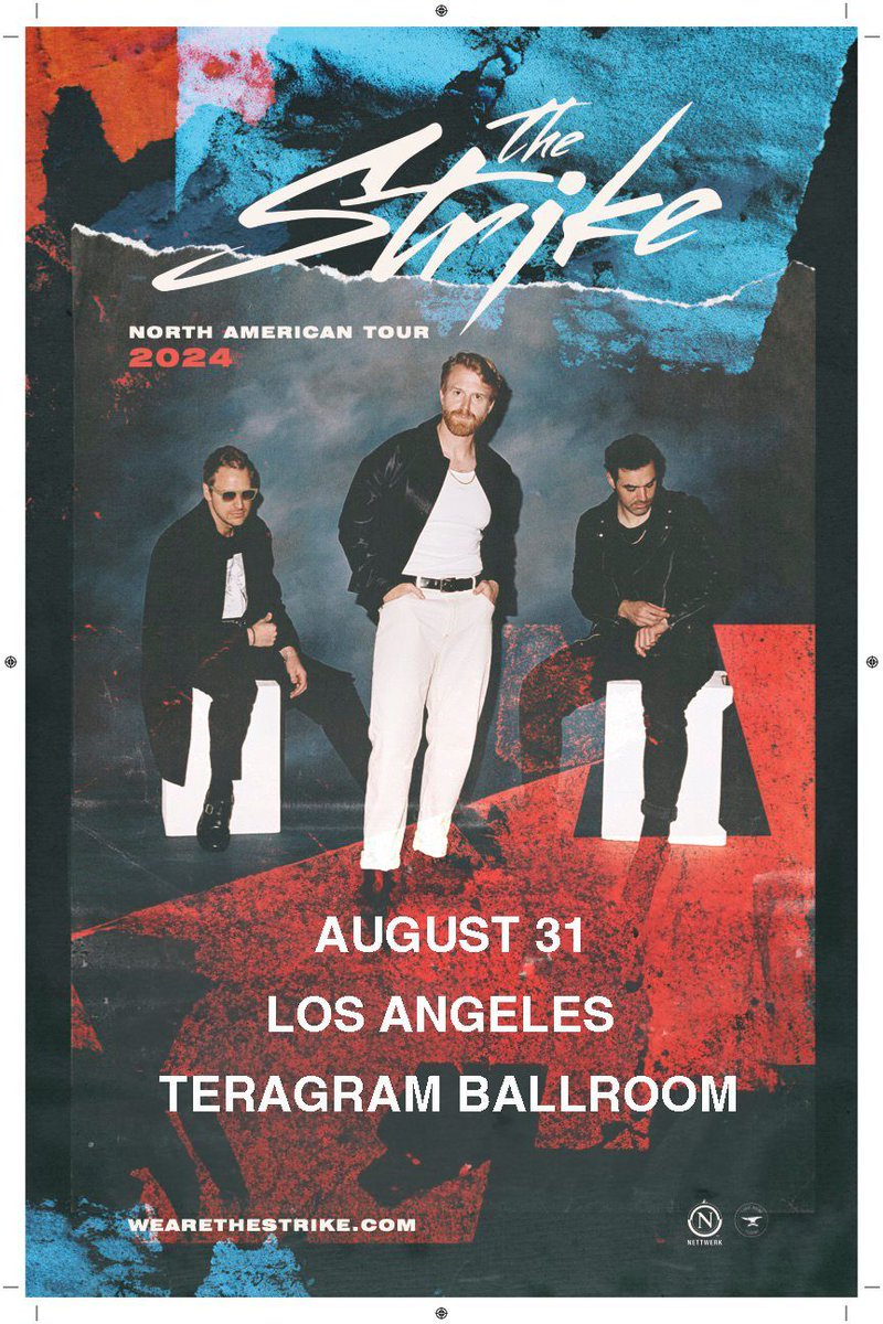 🌠 It's here! The Strike's 2024 North American Tour is scheduled to make a stop in Los Angeles at the Teragram Ballroom on August 31st! Get your tickets now! 🎳