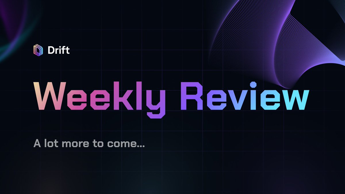 VelocityDEX's tweet photo. This was a monumental week for Drift!

More to come next week. 👀

Here's a recap of what happened and what you need to know.(🧵)

TLDR:
• DRIFT was announced
• Points ended
• Arthur Hayes is an advisor
• ATH daily volume https://t.co/9IxtshBEZe