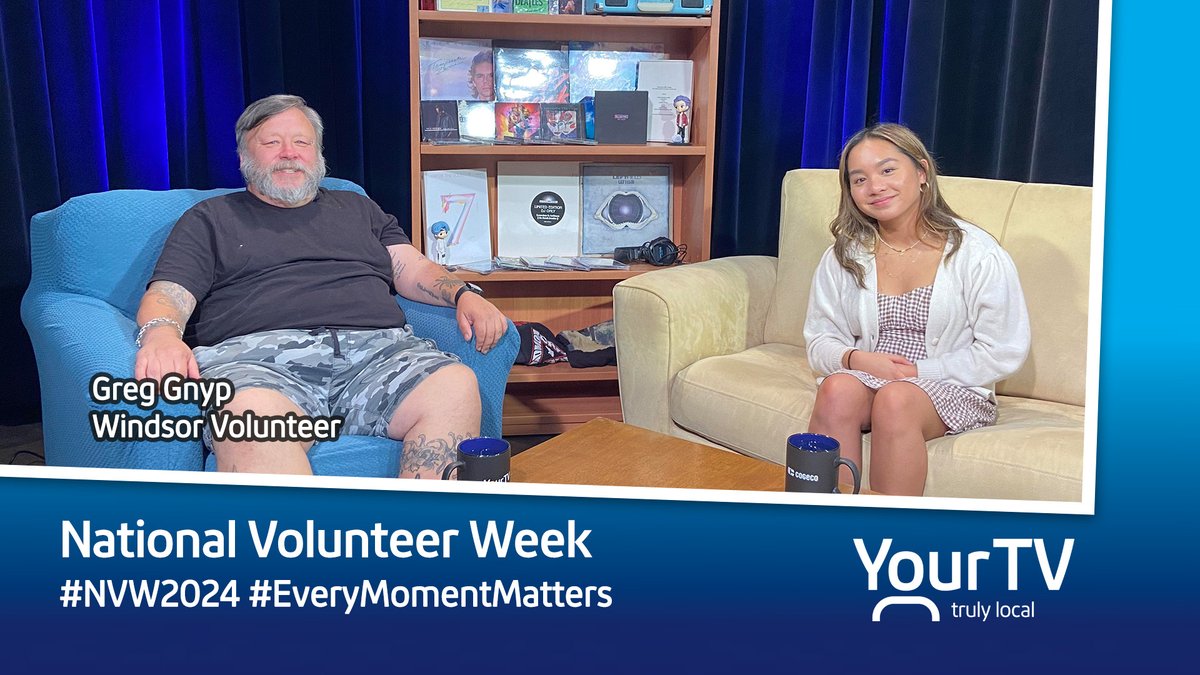 National Volunteer Week celebrates the contributions of 12.7 million Canadians and we here at YourTV thank our dedicated individuals who give their time and effort to the communities in which we serve, like Gnyp! Thank you! #NVW2024 #EveryMomentMatters @VolunteerCanada #YourTV