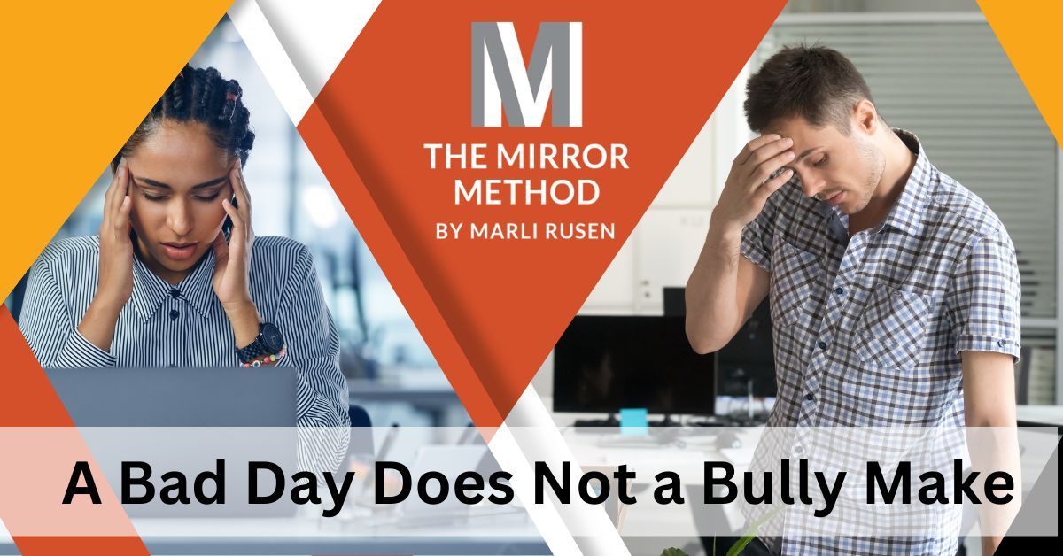'Is it just a rough day or something more? 

Understand the fine line between a bad day and bullying. 

#RespectAtWork #LeadershipDevelopment