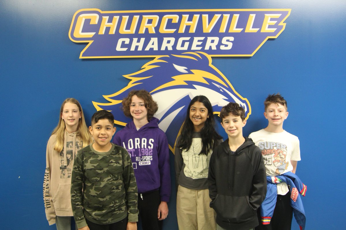 Earlier this year, around 80 Churchville students participated in a math contest through the Illinois Mathematics League, competing against other students and schools. This week we recognized the students with the top six scores in each grade. #WeAreChurchvilleD205 #WeAreD205
