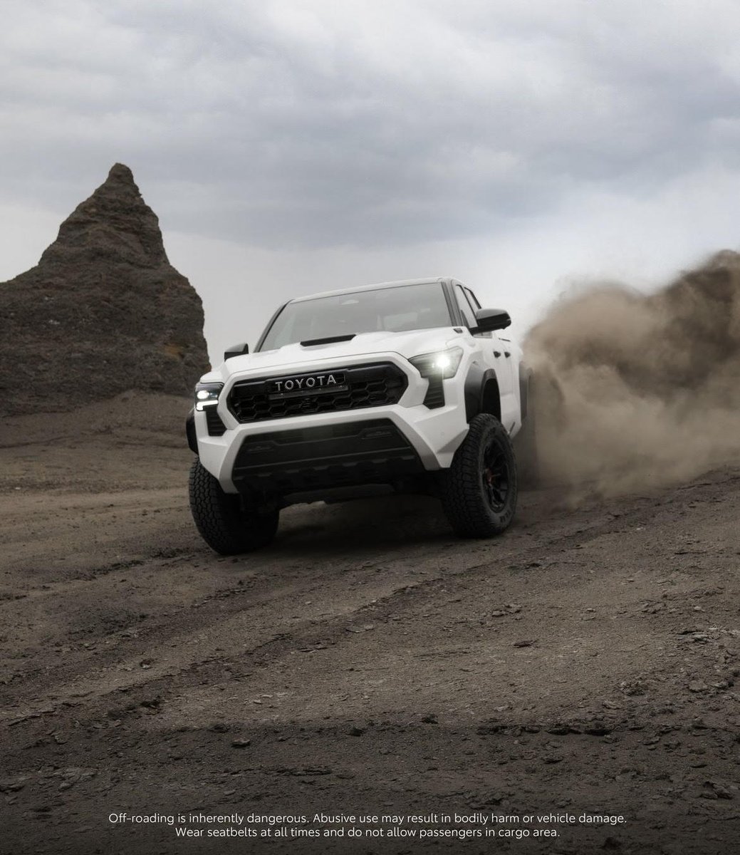 Not one for letting dust settle. #Tacoma #TRD Pro #LetsGoPlaces