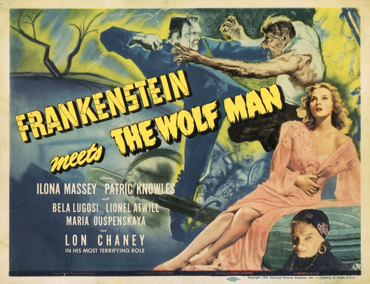 Universal monster mash-ups in 35mm! FRANKENSTEIN MEETS THE WOLF MAN (1943) & HOUSE OF FRANKENSTEIN (1944) screen May 20th. Tickets: buff.ly/49JXx3I