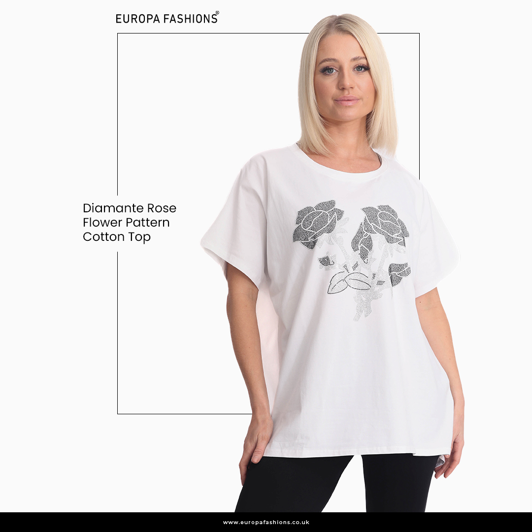 Add a touch of sparkle to your wardrobe with our Diamante Rose Flower Pattern Cotton Top. Perfect for adding a hint of glamour to any outfit.

Shop Now: rb.gy/dgztt6

#top #diamante #cottontop #womenstop #ukfashion #wholesaleclothing #fashionwholesaleuk #europafashions