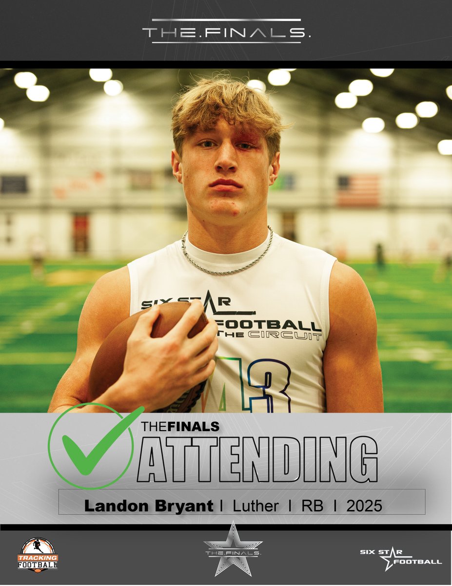 TheFINALS ATTENDING | Landon Bryant ★★★★★★ ⭐️Excited to announce 2025 Landon Bryant will be attending TheFINALS in Kansas City! ⭐️Was a standout performer at the Midwest Showcase! 📆 May 25 📍 Ray-Pec (MO) HS #TheFINALS I @lpbryant0625 INFO/REGISTER…