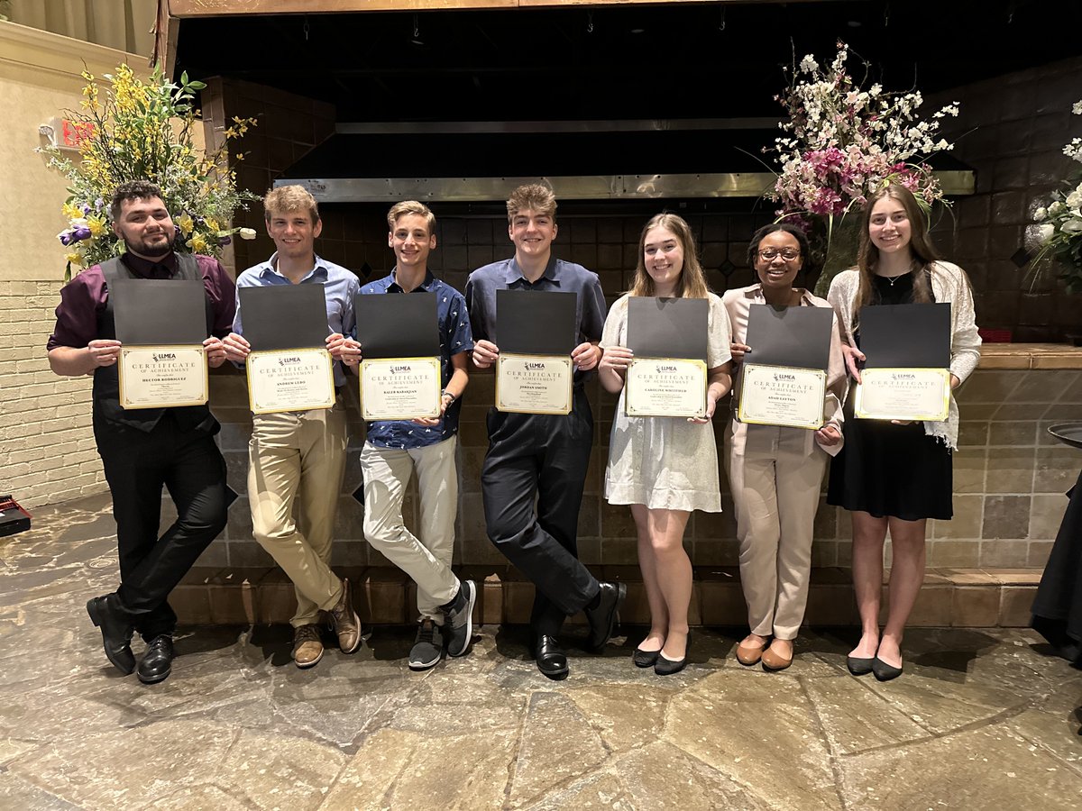 PennManorHS's tweet photo. Recently these music students were all recognized for their hard work at the LLMEA Honors Banquet. Mrs. Sarah Repkoe was also honored for her years of service as a Music Teacher and Congratulations to our very own Mrs. Masten for becoming the President of LLMEA!
#PMHS #LLMEA https://t.co/IURkIjbgnm