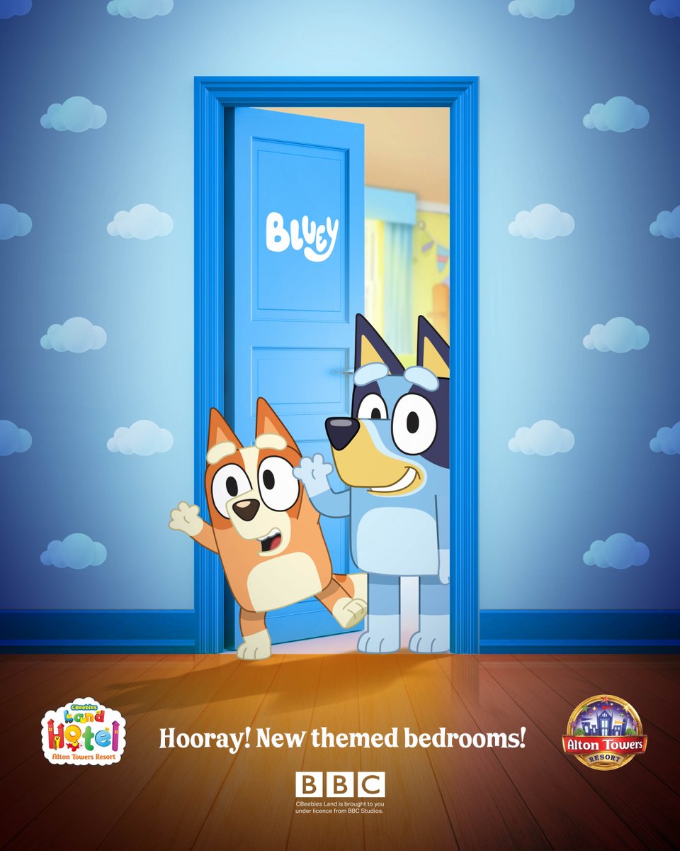 Experience the ultimate Bluey sleepover at the CBeebies Land Hotel! 🤩🙌

Join Bluey and her family for a fun-filled overnight stay. 

Full details 👇
cbeebies-land.visitlink.me/lhFtJz