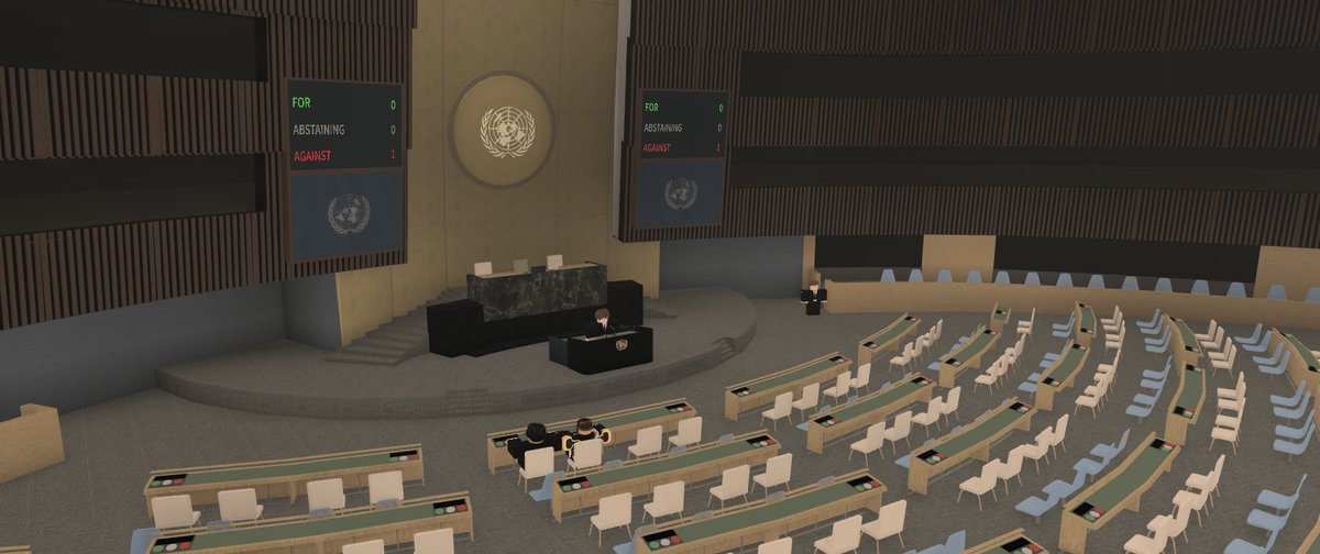 TheRoNationsCom's tweet photo. Our first UN assembly, UN is not forced in the community (and so barley anyone came 😅😅

#RobloxDev #roblox #ronations #un #UN #unitednations https://t.co/XetPZA5naq