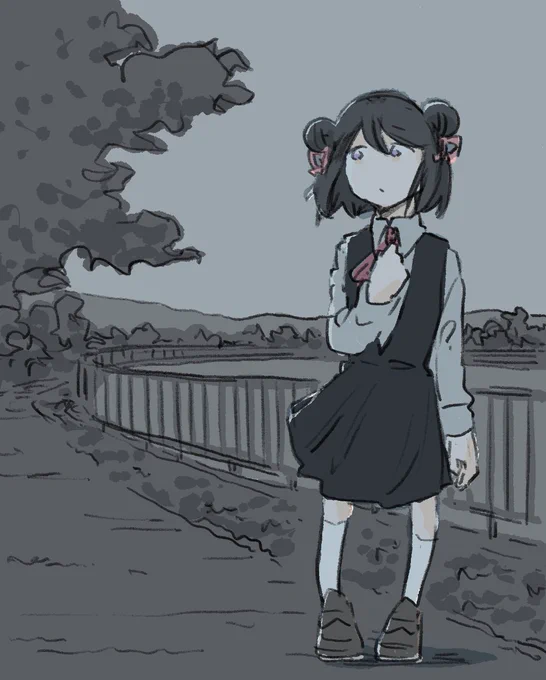 桜終わっちゃったね黒江ちゃん 