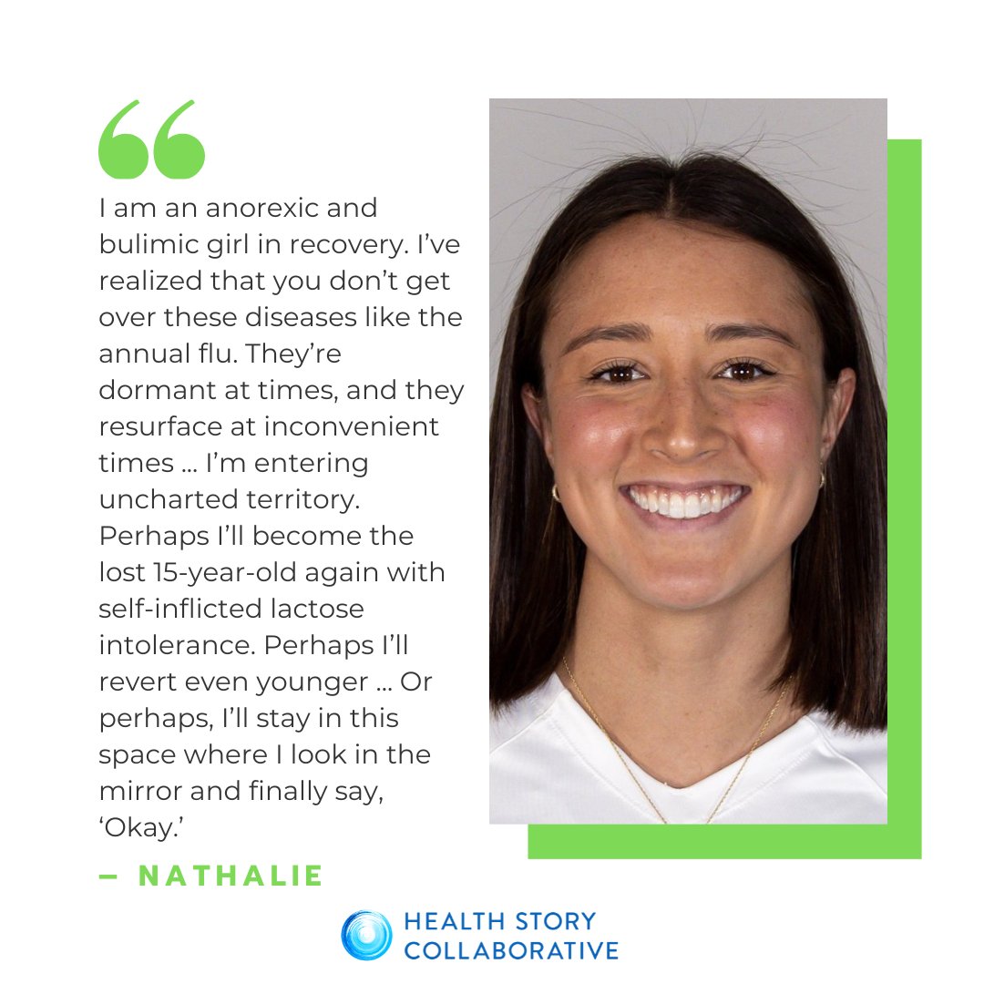 Read Nathalie's story at ow.ly/Q5yO50RigkX. #HealingStories #EatingDisorderRecovery