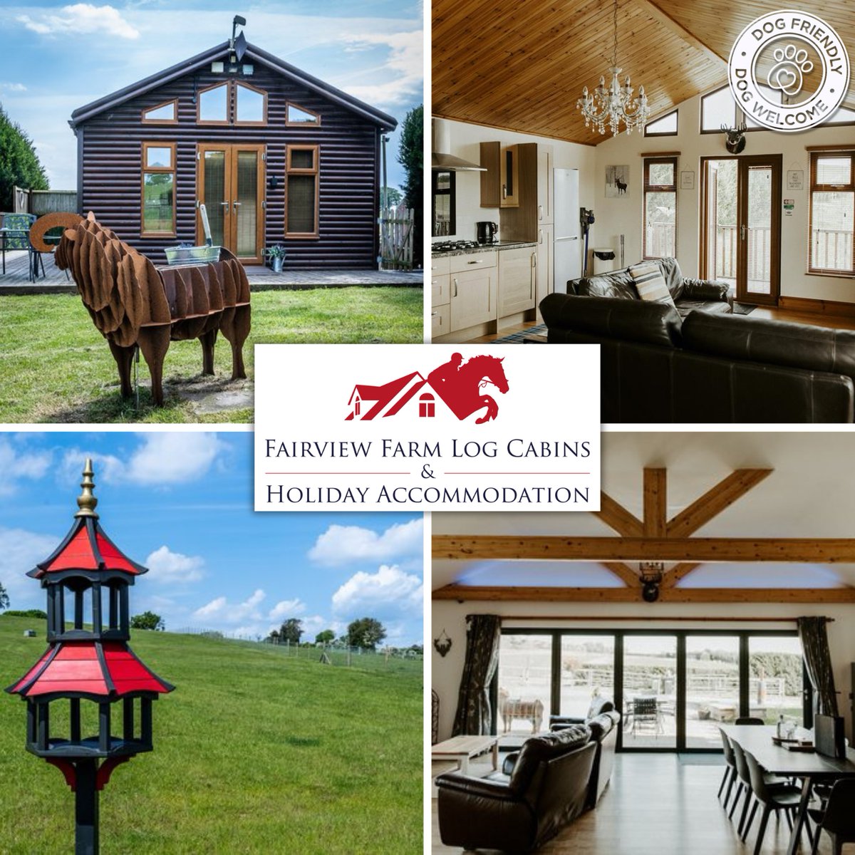 🌳Discover @FairviewNotts! 13 luxury cabins set in 88 acres of stunning #Nottinghamshire countryside. Relax in cosy comfort, meet friendly farm animals, and enjoy picturesque luxury! Info:bit.ly/3W3VRyE Free pamper a pony and pygmy goat walking session with every stay!