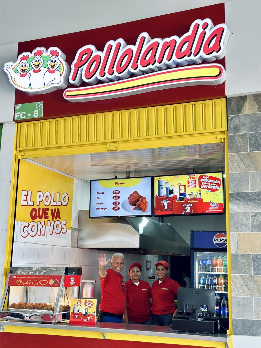 GRAN_TERPA's tweet photo. Damos la bienvenida de Pollolandia a La Gran Terminal del Pacífico. El Pollo que va con vos #lagranterminaldelpacifico #choluteca #lagranterpa https://t.co/cAsUhH4rUi