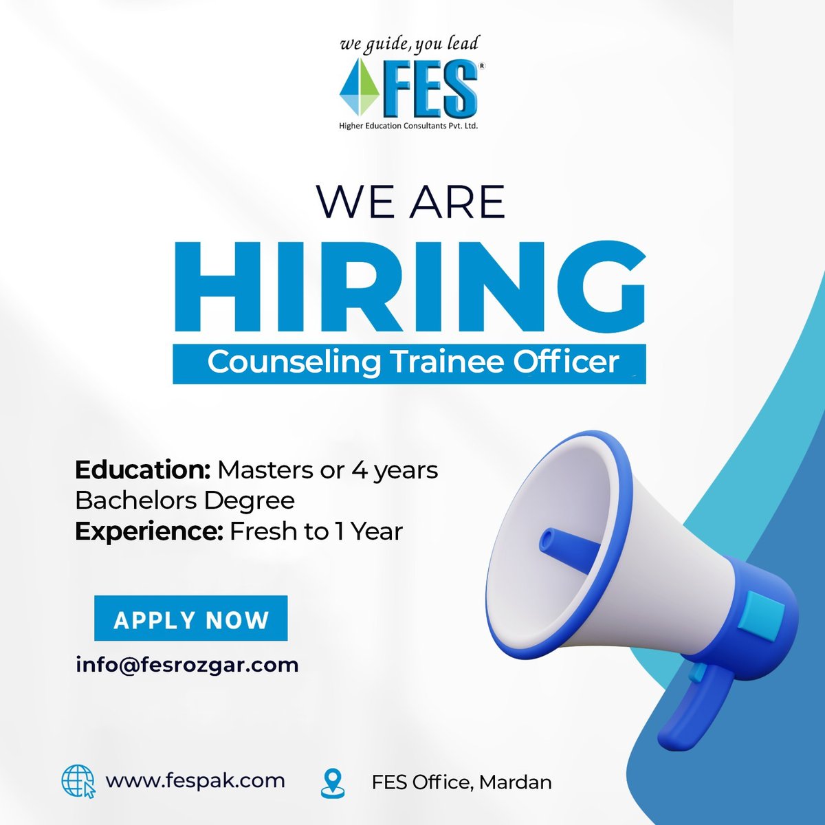 Join our team !
Email your CV to info@fesrozgar.com
fespak.com
#fes #fes2024 #fesconsultants #studyabroad #Mardan #hiring #job #jobsearch #mardanjobs #joinourteam #hiringalert #jobs2024 #educationconsultant #opportunities #jobvacancy #wearehiring #jobhiring #CTO